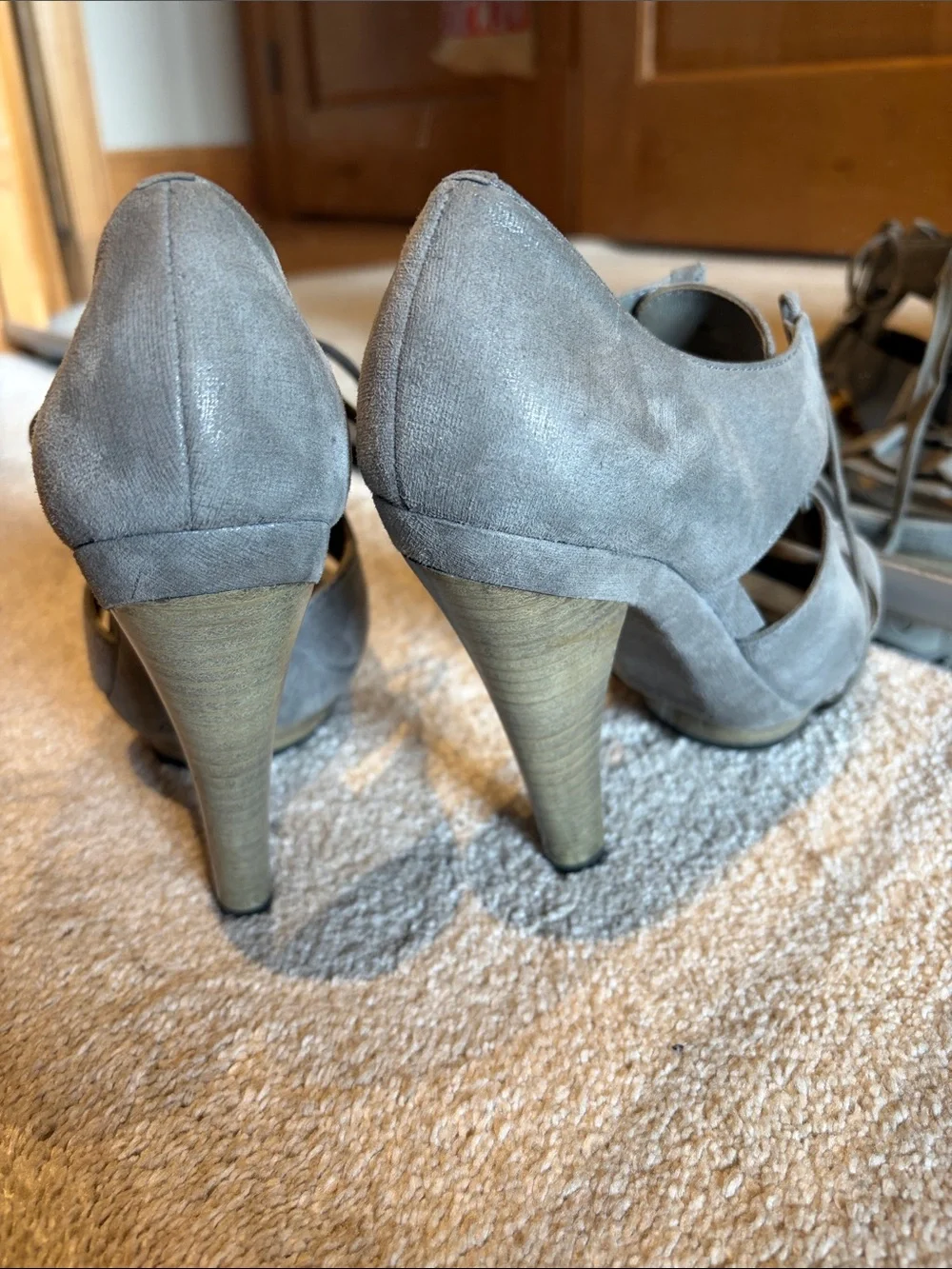 Coach suede heels